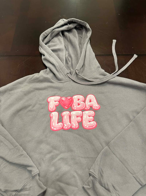 Bella Canvas Women's Sponge Cropped Hoodie - Grey