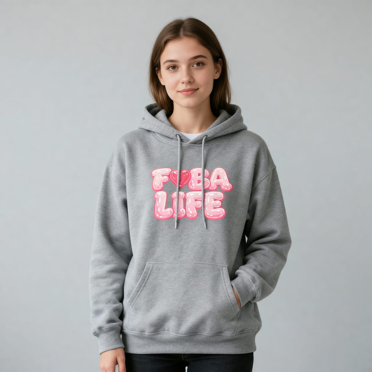 Bella Canvas Women's Sponge Cropped Hoodie - Grey