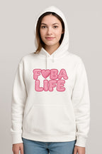 District  Women V.L.T Fleece Hoodie - White